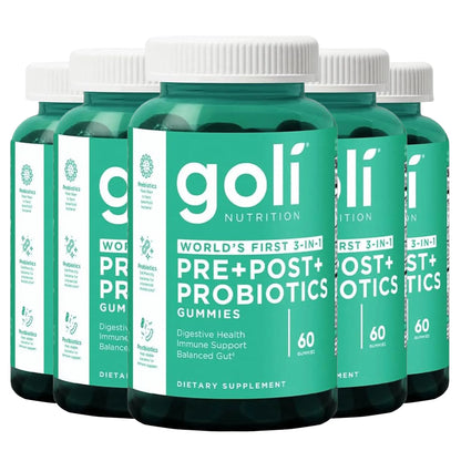 Pre+Post+Probiotics Gummies - Promote Gut Health, Improve Digestive Function, and Enhance Nutrient Absorption